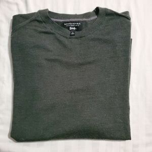 Banana Republic Italian merino wool crew neck Large.
